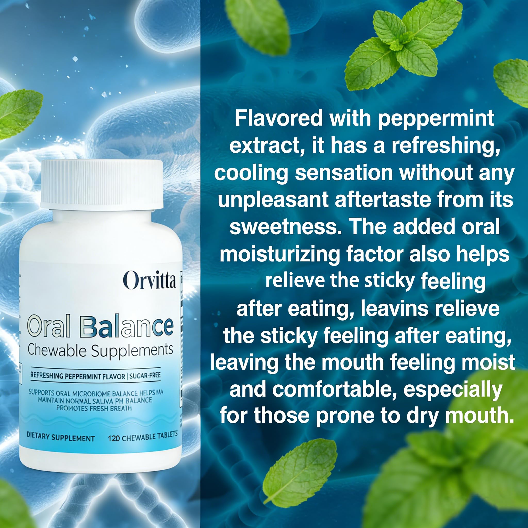 KFASJON Orvitta tablets mint-flavor for sugar-free oral care