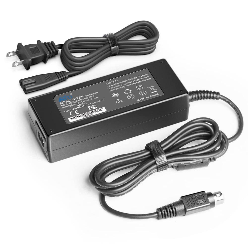 KFD 24V 90W AC adapter front view showing compact design