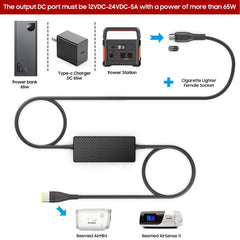 KFD AirSense 11 65W DC power cord provides steady energy for CPAP sessions
