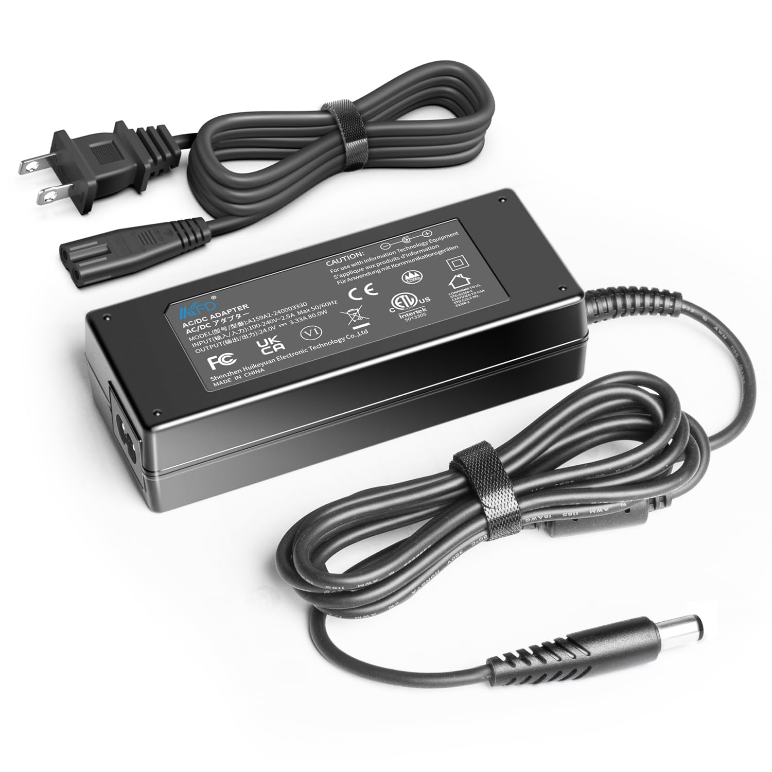 KFD DC 24V output cable for Luna G3 showing plug tip
