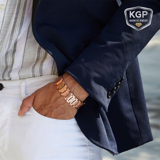KGP bracelet clasp close-up with fold-over design for easy wear and secure hold