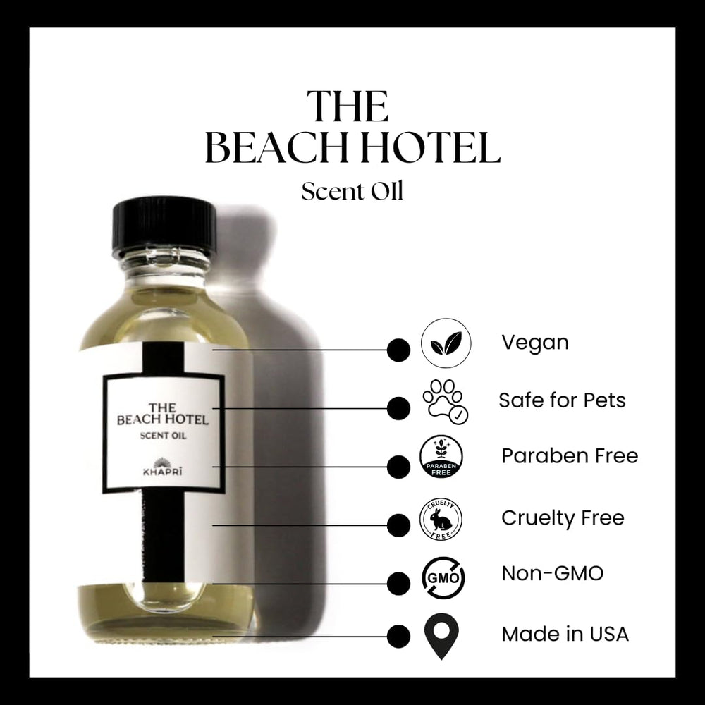 KHAPRI The Beach Hotel Scent freesia-note focus for delicate floral mood.