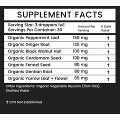Khroma Digestive Blend dropper dispensing for easy, customizable daily use