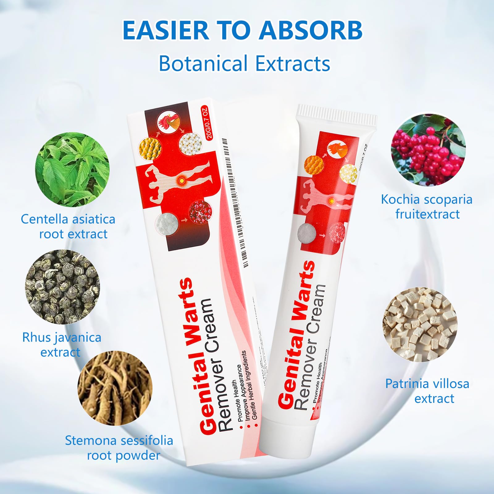 KIbabyDI gel applied to wart area demo for precise at-home treatment