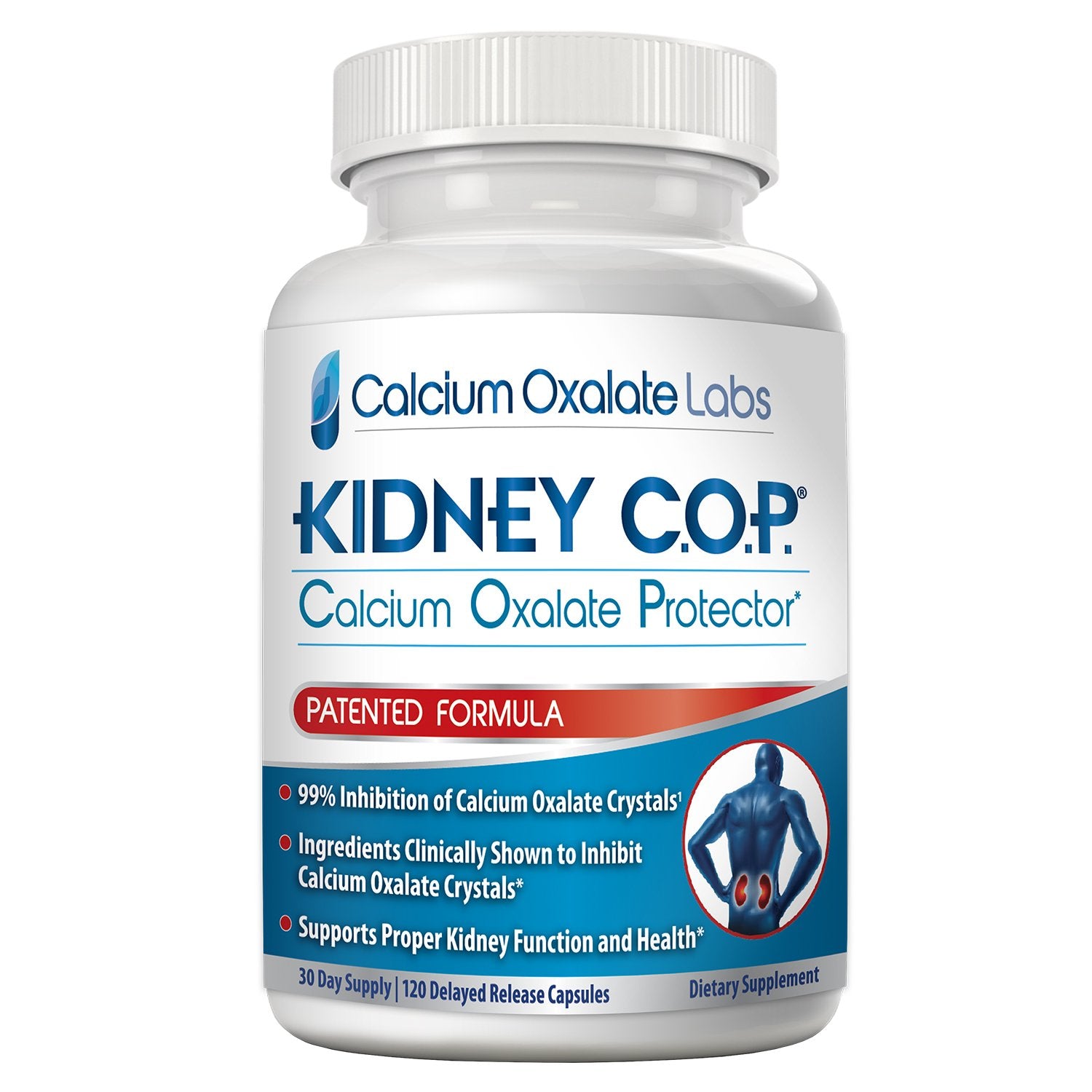 KIDNEY C.O.P. Calcium Oxalate Protector bottle front for daily urinary health support