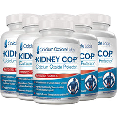 KIDNEY C.O.P. Calcium Oxalate Protector bottle shows packaging for daily kidney support