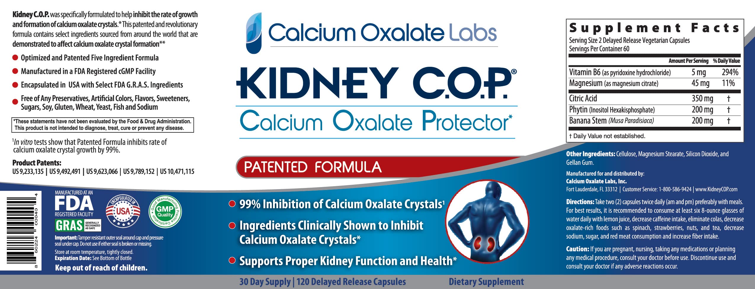 KIDNEY C.O.P. Calcium Oxalate Protector dispense action shows dosage-ready capsules for daily use.