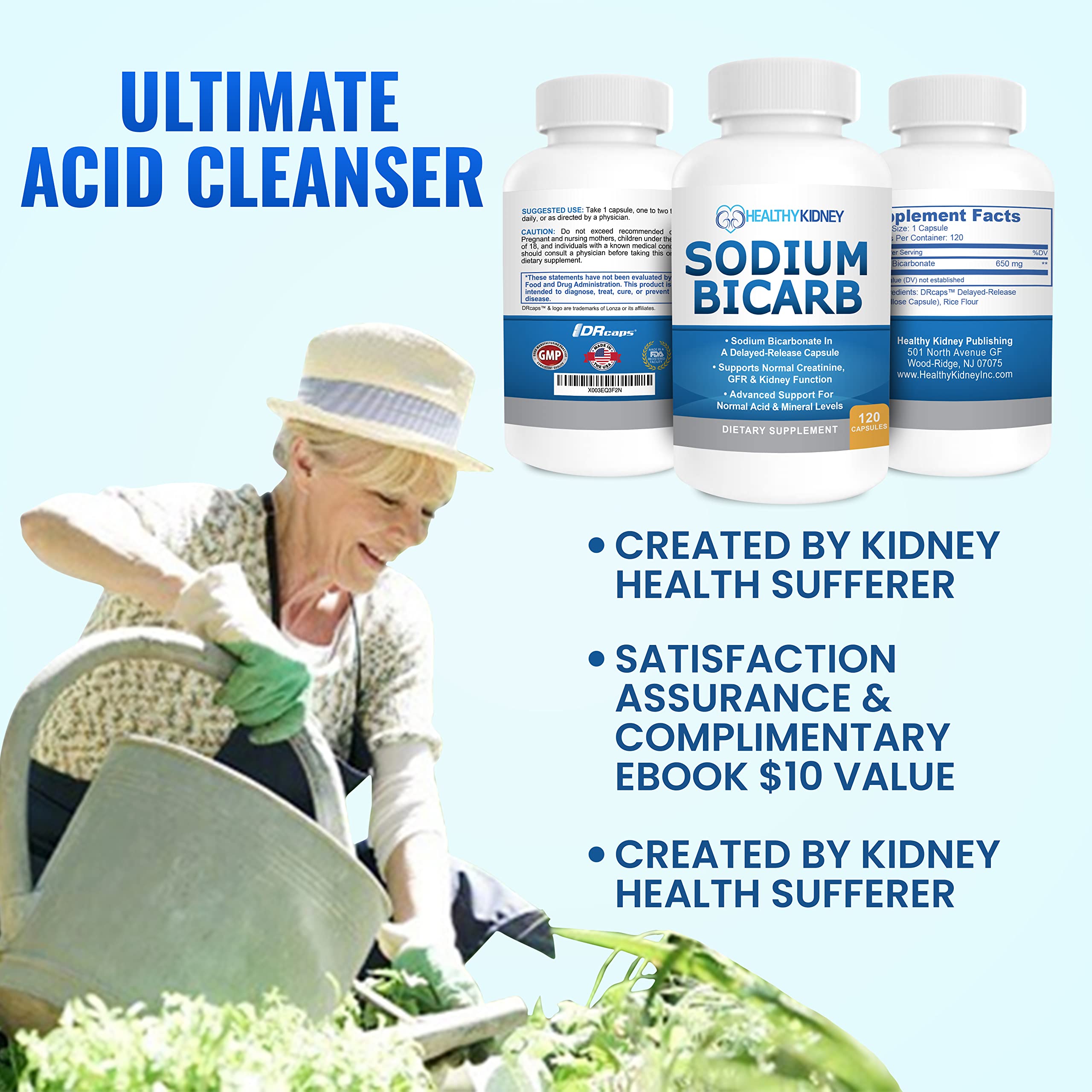 650 mg capsule provides easy daily alkalinity support.