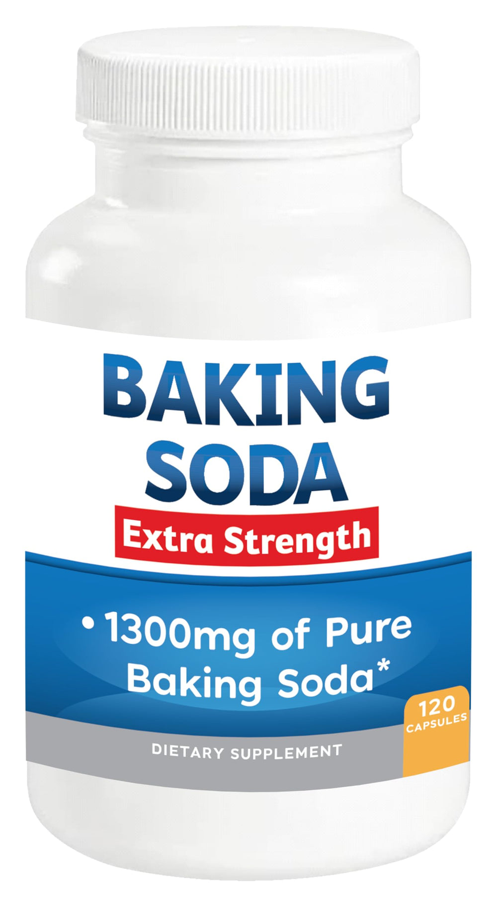 Kidney Restore baking soda 1300mg pill pack in aluminum-free organic capsules for daily use.