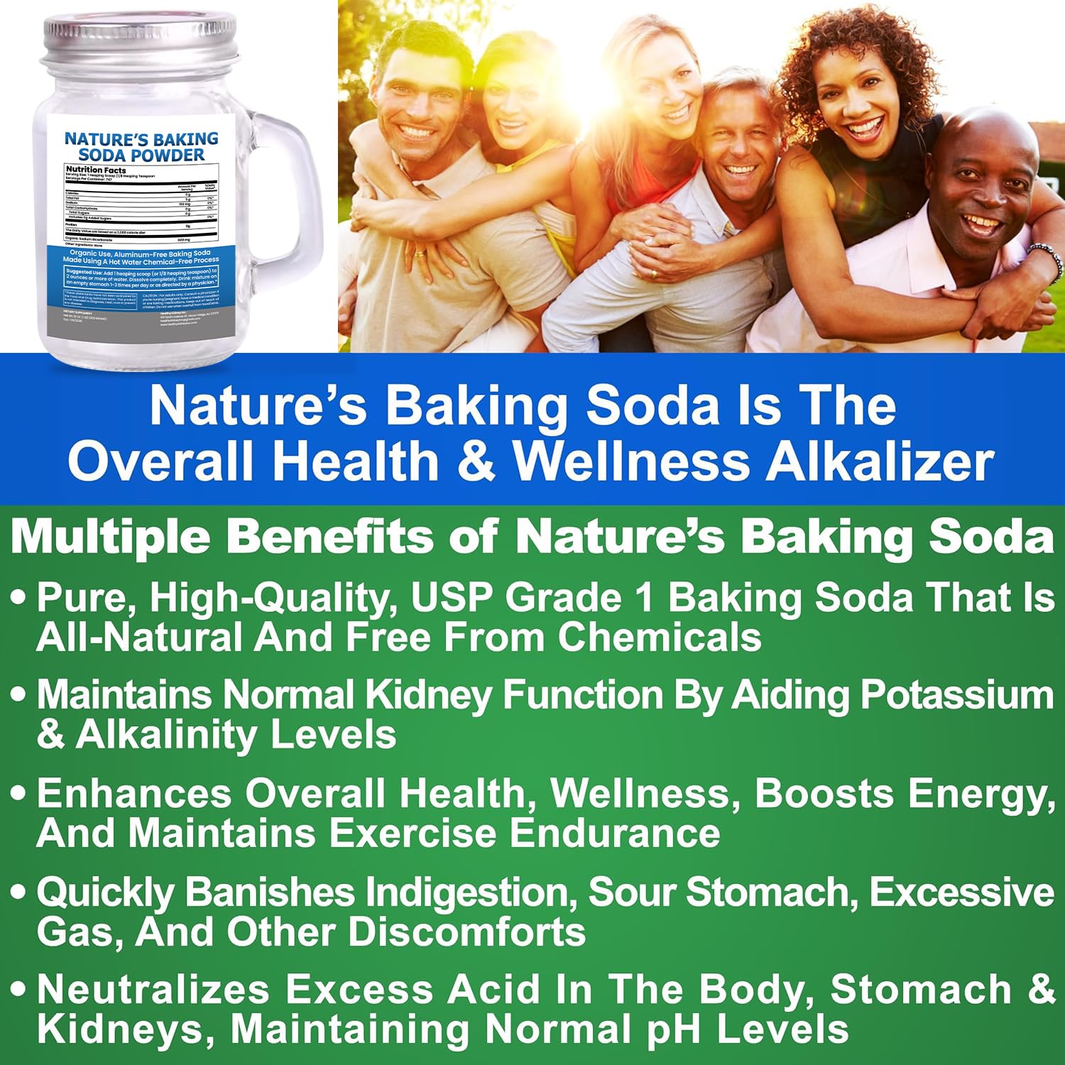 Kidney Restore jar pouring illustrates easy daily use