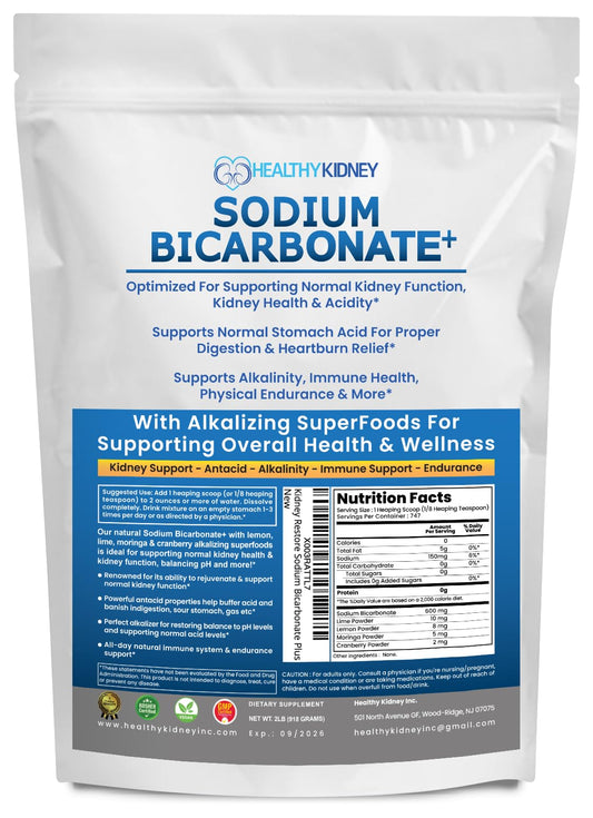 Kidney Restore bottle pour shows convenient daily alkalinity support