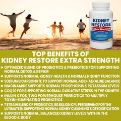 Kidney Restore capsules in hand ready for daily use