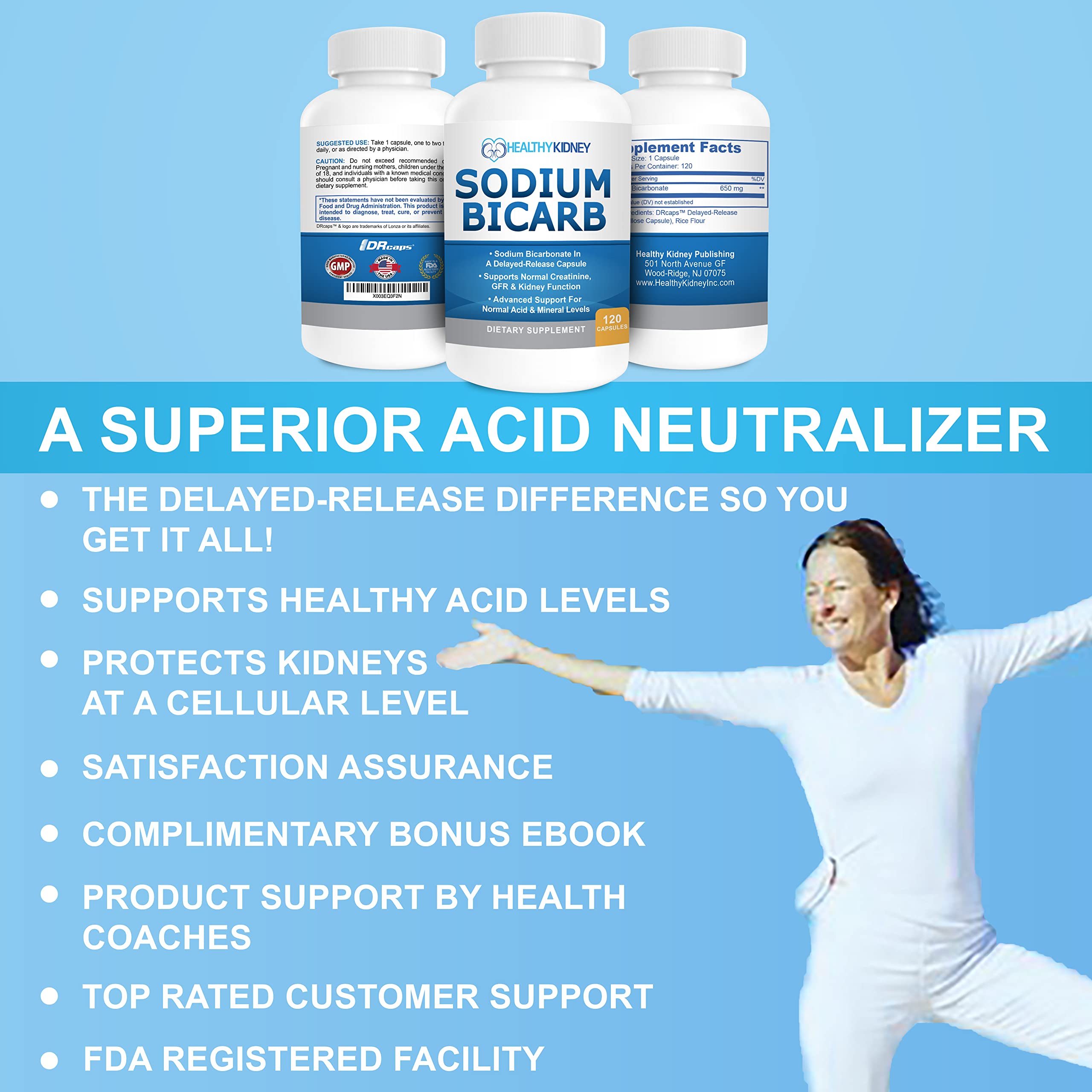 Easy-to-swallow capsules fit into a daily routine.