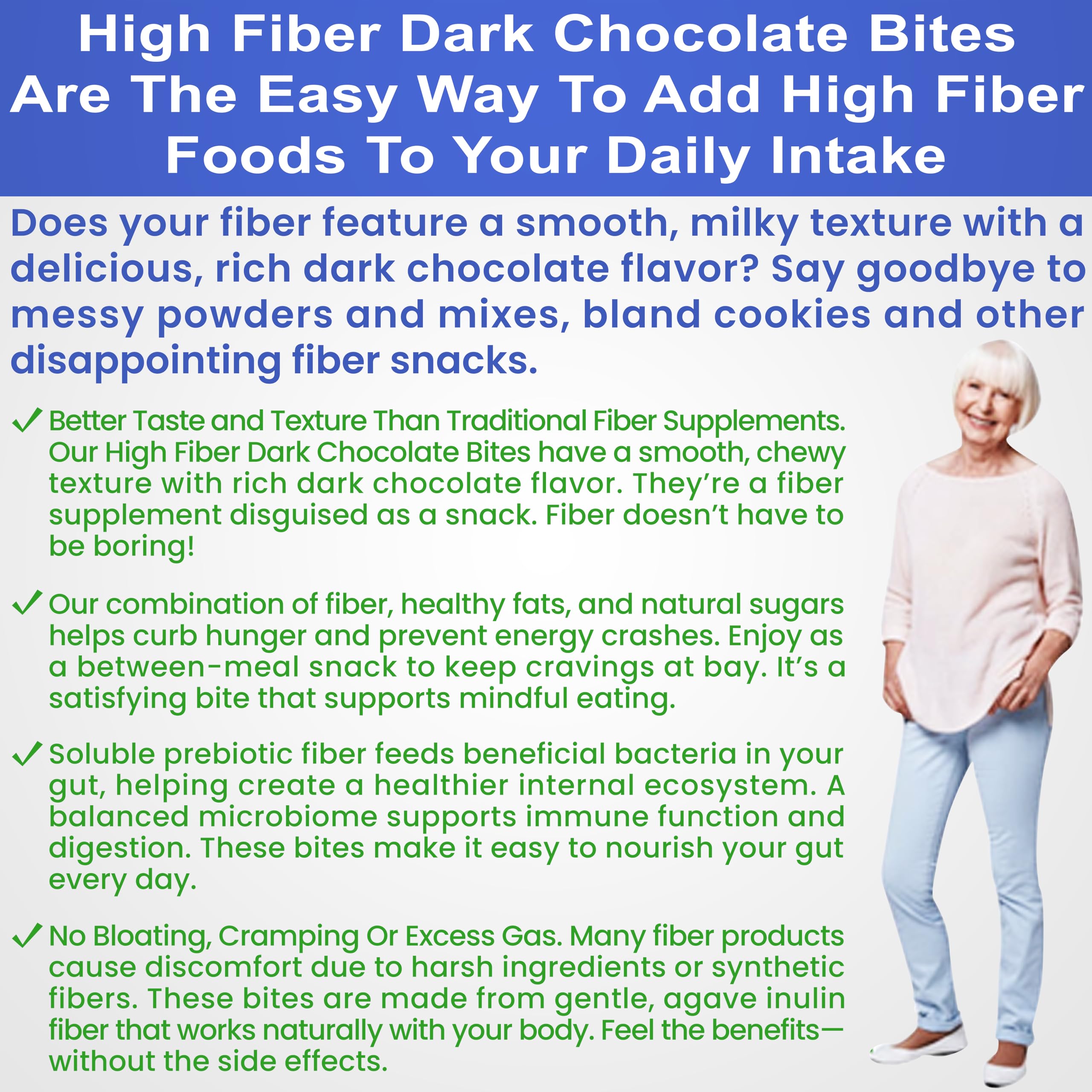 Kidney Restore high fiber bites bag showing 30-count packaging.