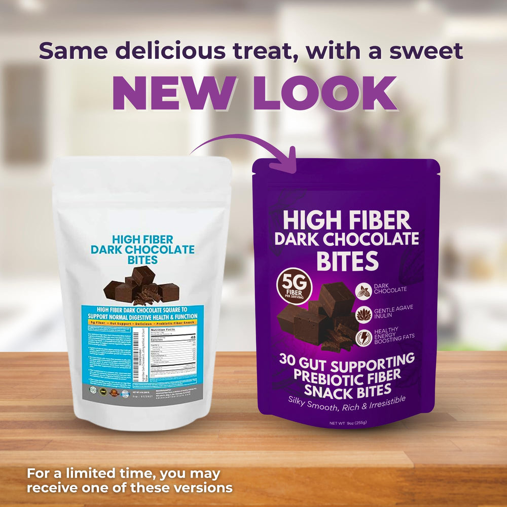 Kidney Restore high fiber bites ingredients graphic illustrating prebiotic soluble fiber.