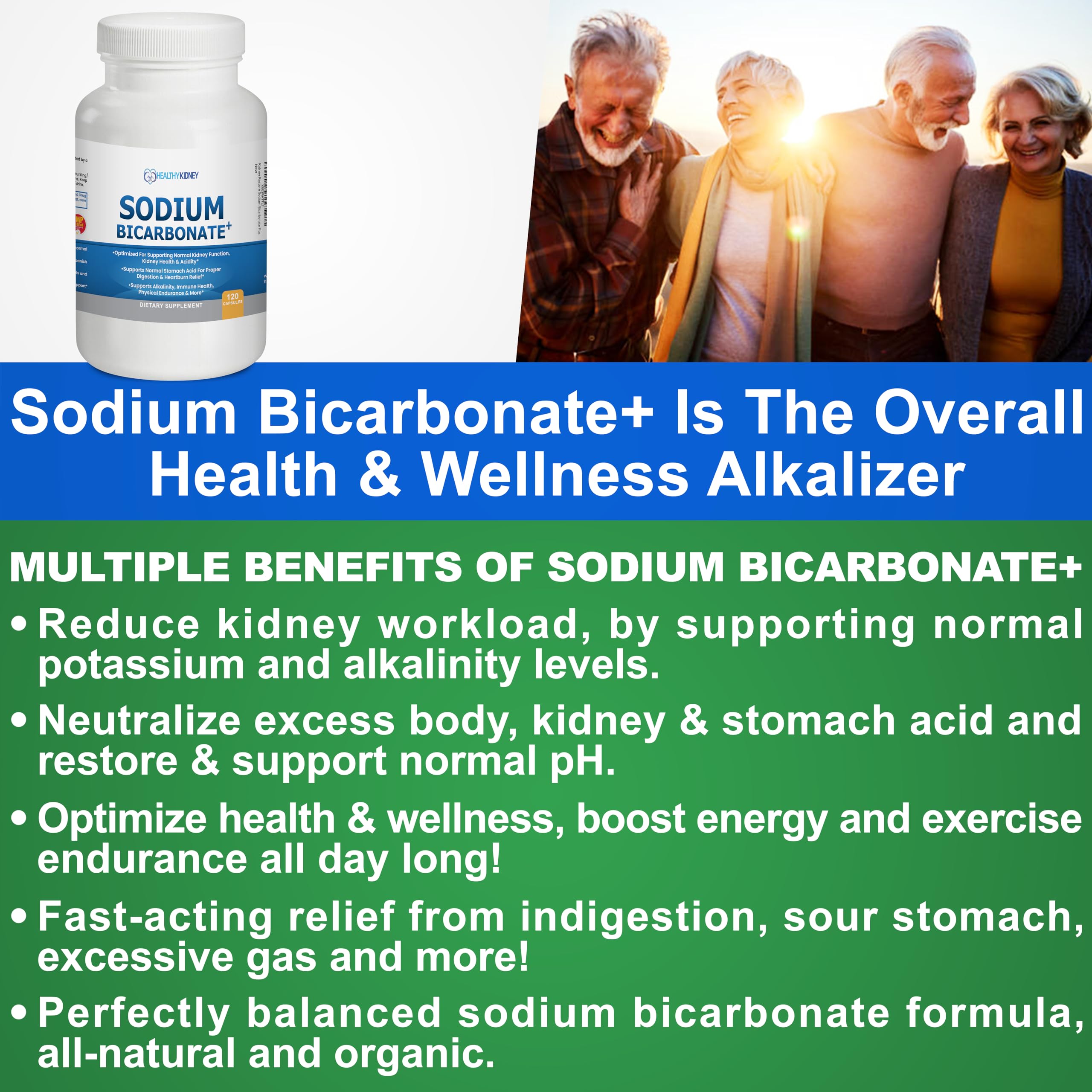 Kidney Restore immune-support capsules packaging signaling holistic wellness benefits