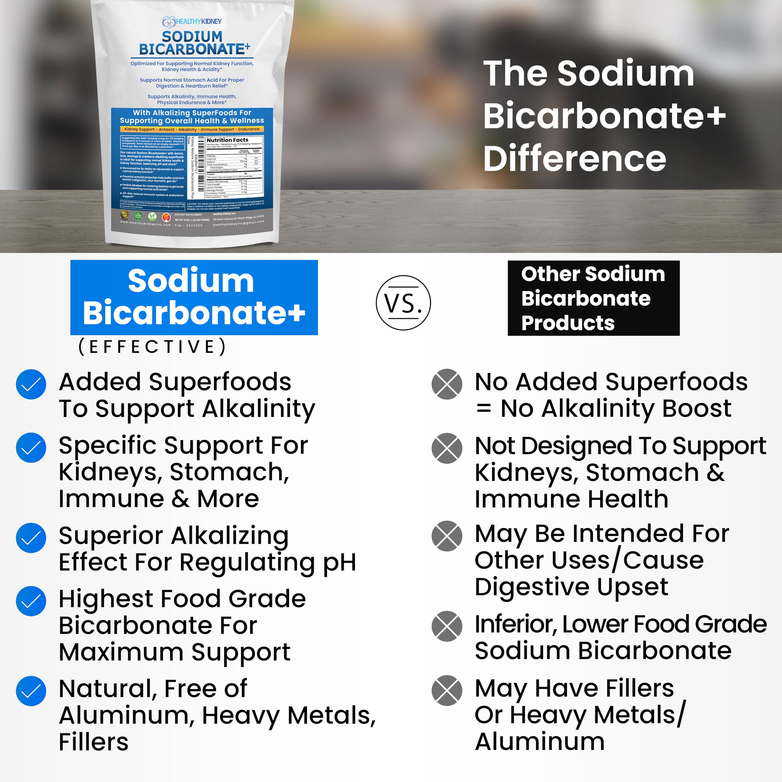 Kidney Restore immune-support scene suggests holistic wellness and daily alkalinity
