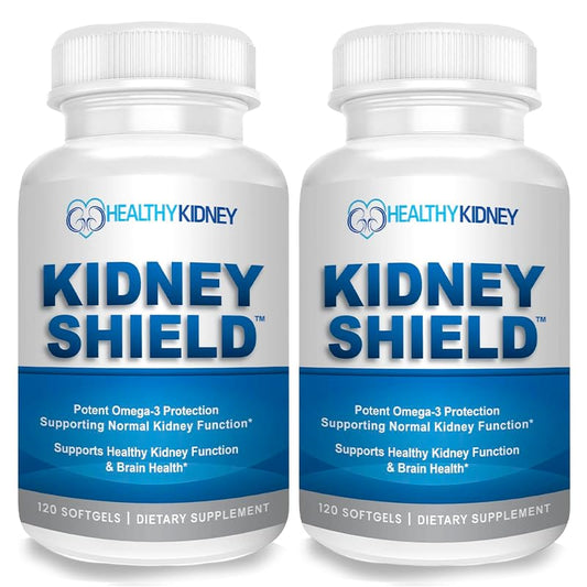 Kidney Shield 2-Pack bottle with capsules for daily kidney support.