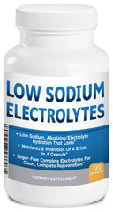 Kidney Restore low-sodium electrolytes bottle with compact pills for on-the-go hydration.