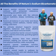 Organic baking soda pour from Kidney Restore demonstrating clean, metal-free formula.