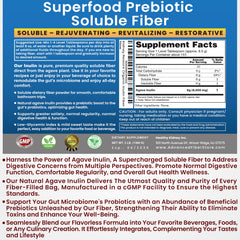 Kidney Restore Organic Inulin Powder on a kitchen counter with oats for baking.