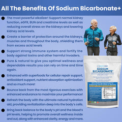 Kidney Restore organic sodium bicarbonate powder texture for smooth mixing