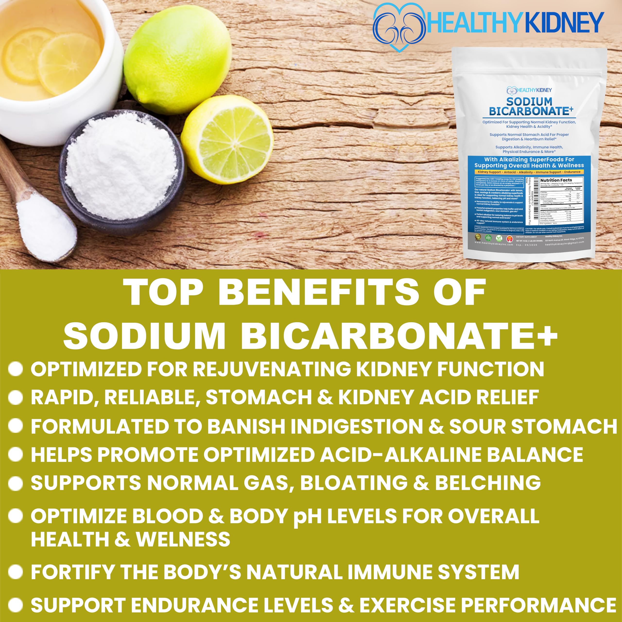 Kidney Restore packaging box on shelf emphasizes purity and organic standards