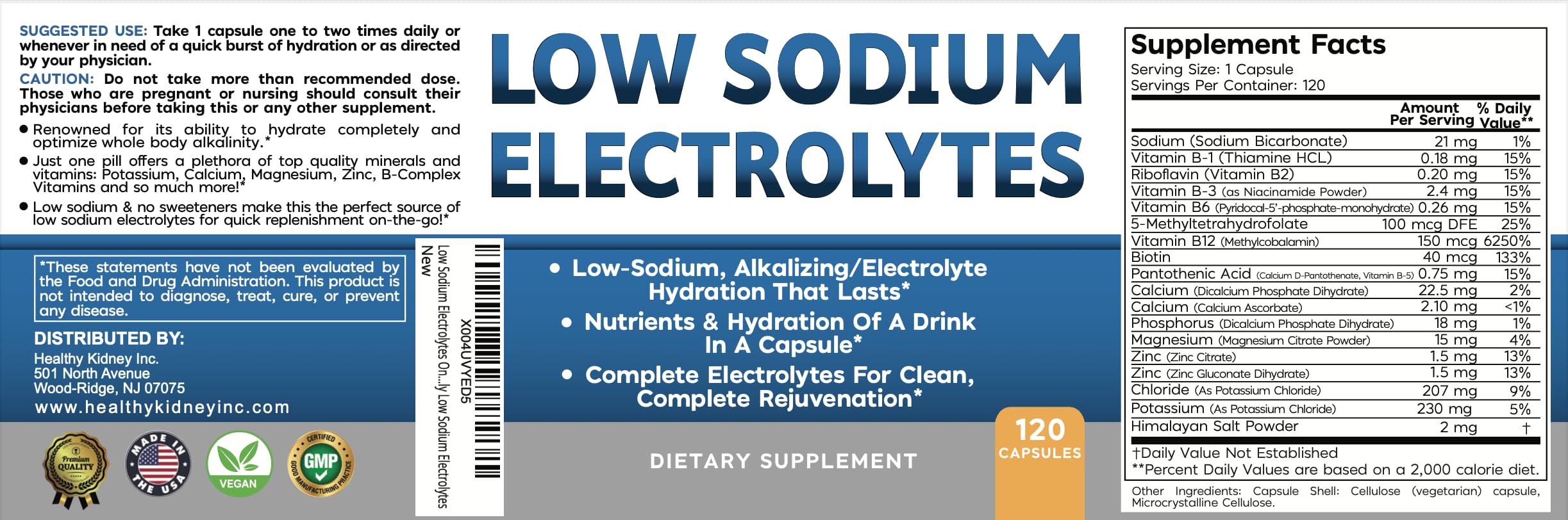 Kidney Restore quick hydration glass illustrating ready-to-use water pairing.