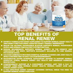 Kidney Restore Renal Renew bone-health icon indicates calcium and minerals support.