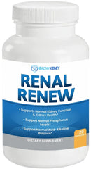 Kidney Restore Renal Renew bottle front promotes daily kidney support.