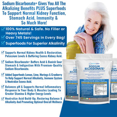 Kidney Restore scoop measure shows precise dosing for alkaline results