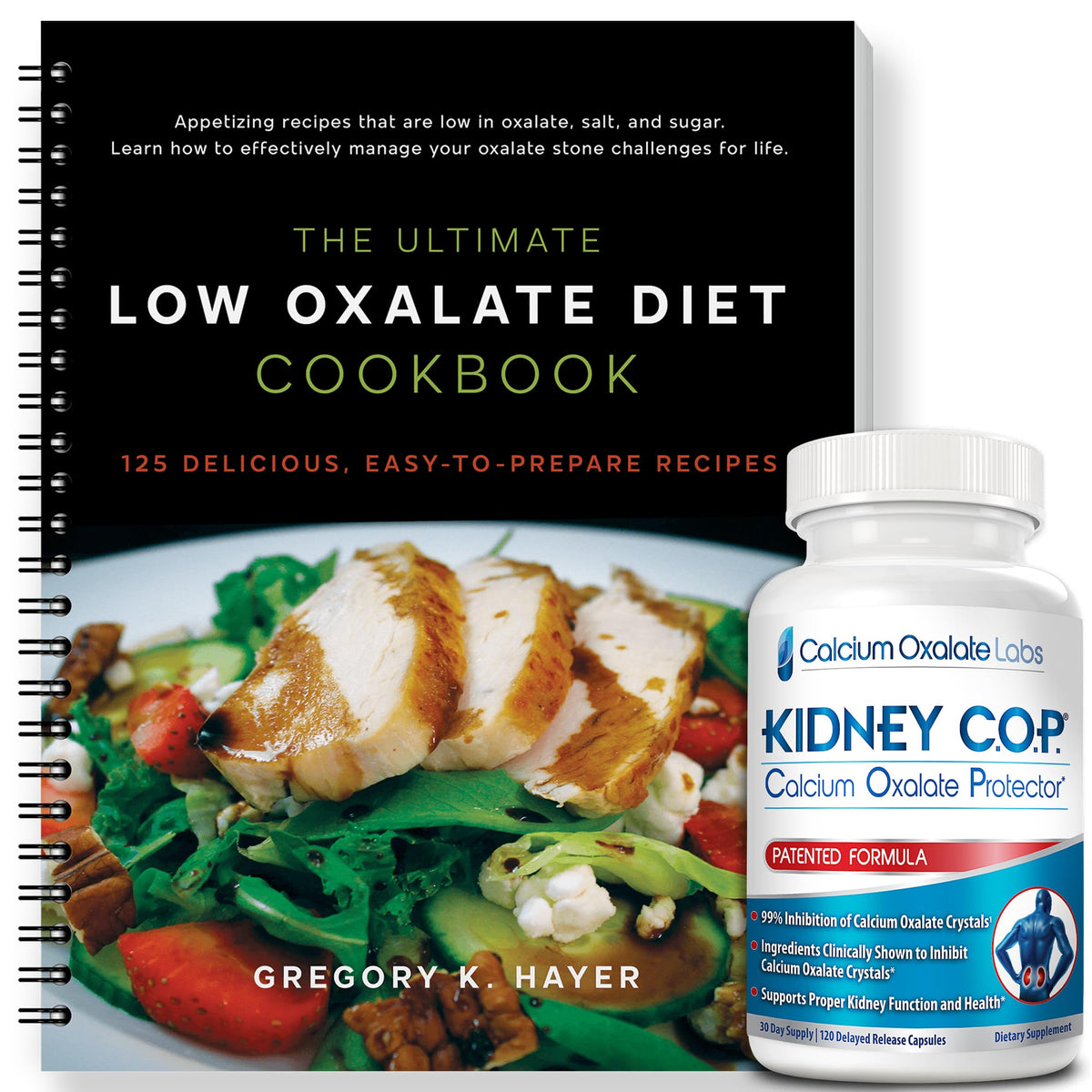 KIDNEY C.O.P. bottle featuring calcium oxalate protector for daily support