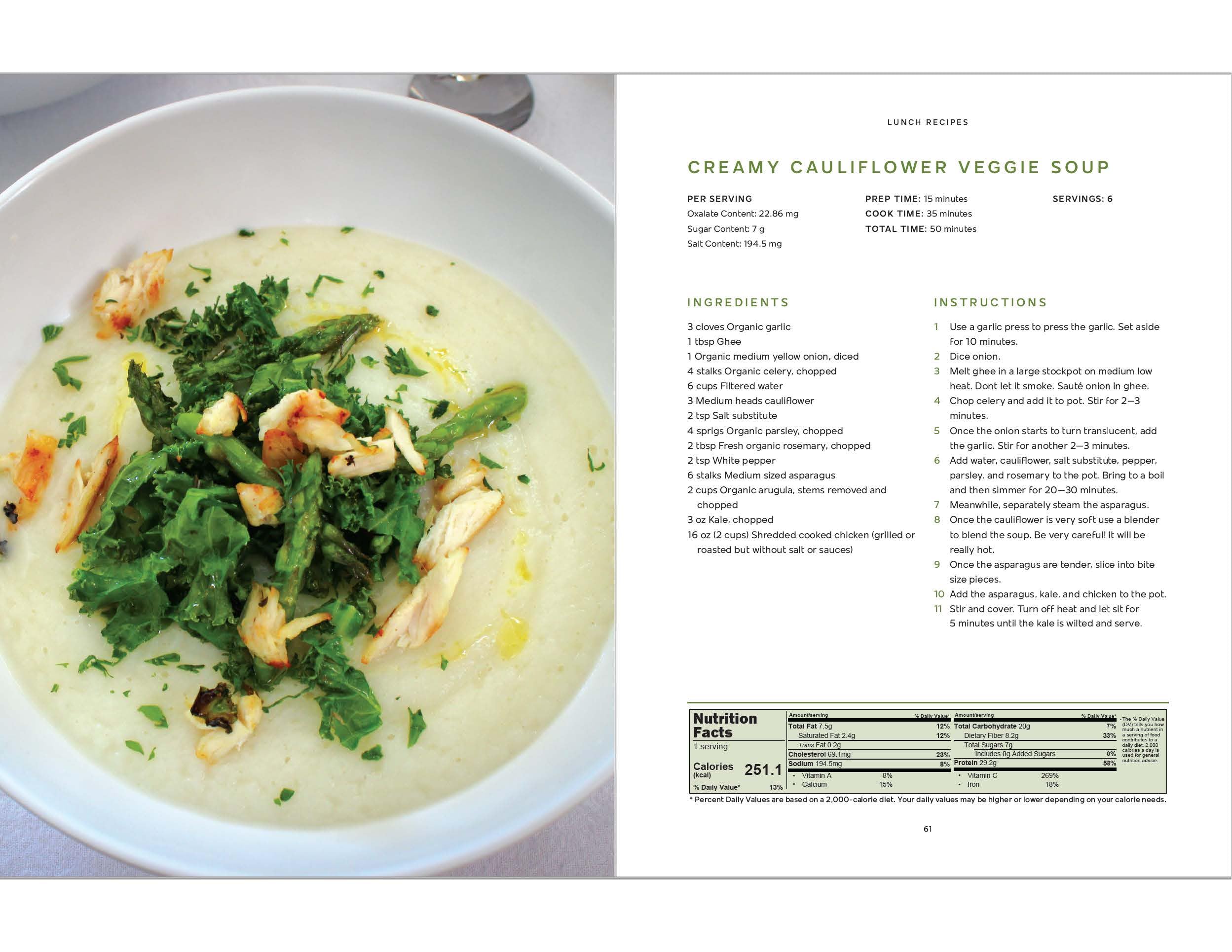 KIDNEY C.O.P. included Ultimate Low Oxalate Diet Cookbook