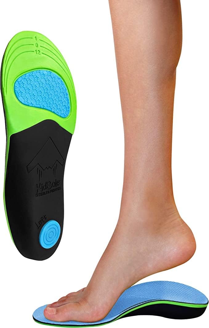 KidSole Stealth Fighter gel heel pads enhance traction on various surfaces