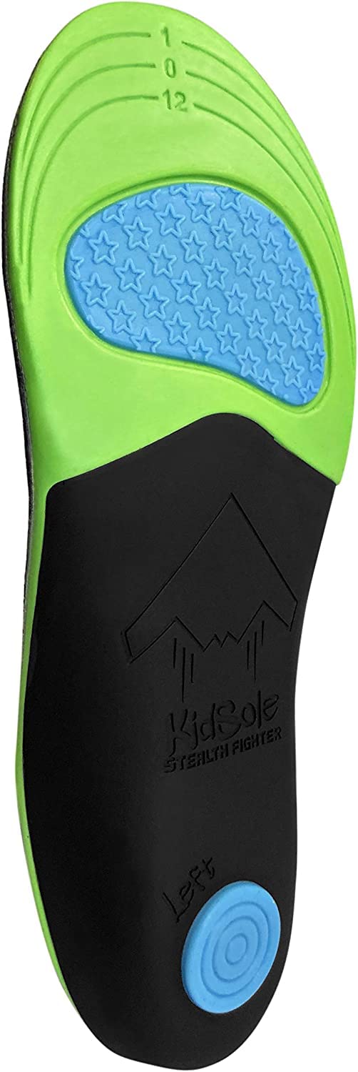 KidSole Stealth Fighter memory foam top delivers soft, breathable underfoot comfort