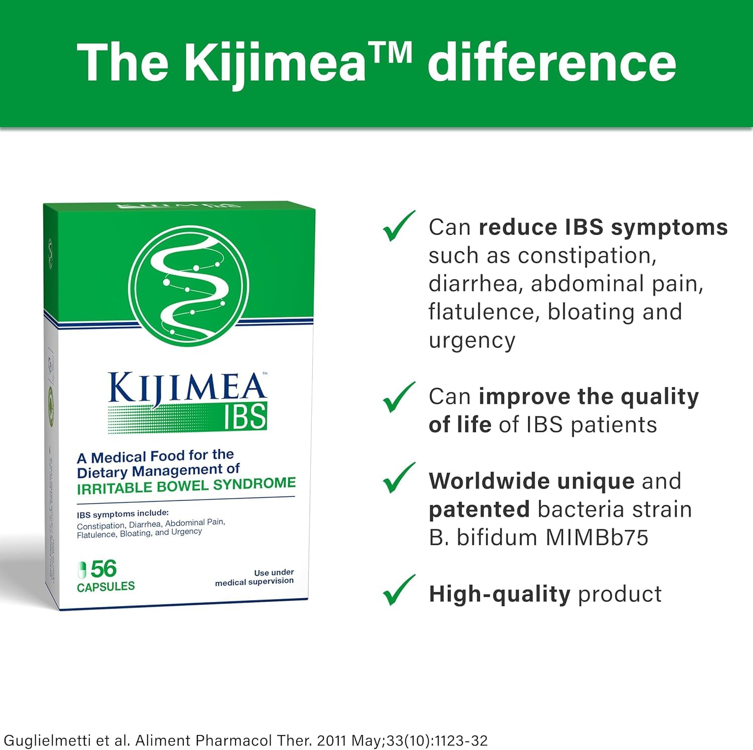 Two-pack packshot of Kijimea IBS for ongoing IBS management.