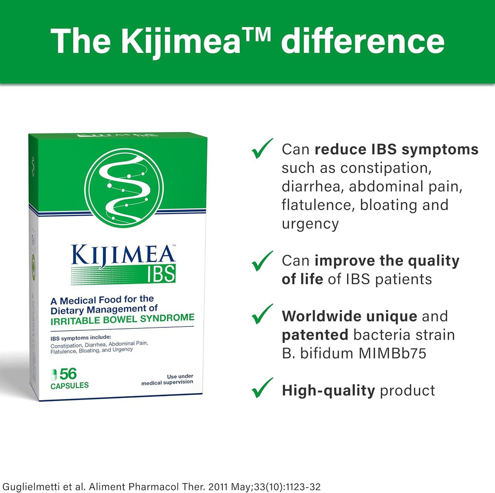 Two-pack packshot of Kijimea IBS for ongoing IBS management.