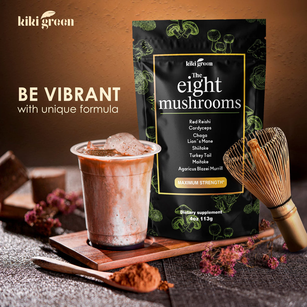 KIKI Green Shiitake powder tub adds savory nutrition to meals
