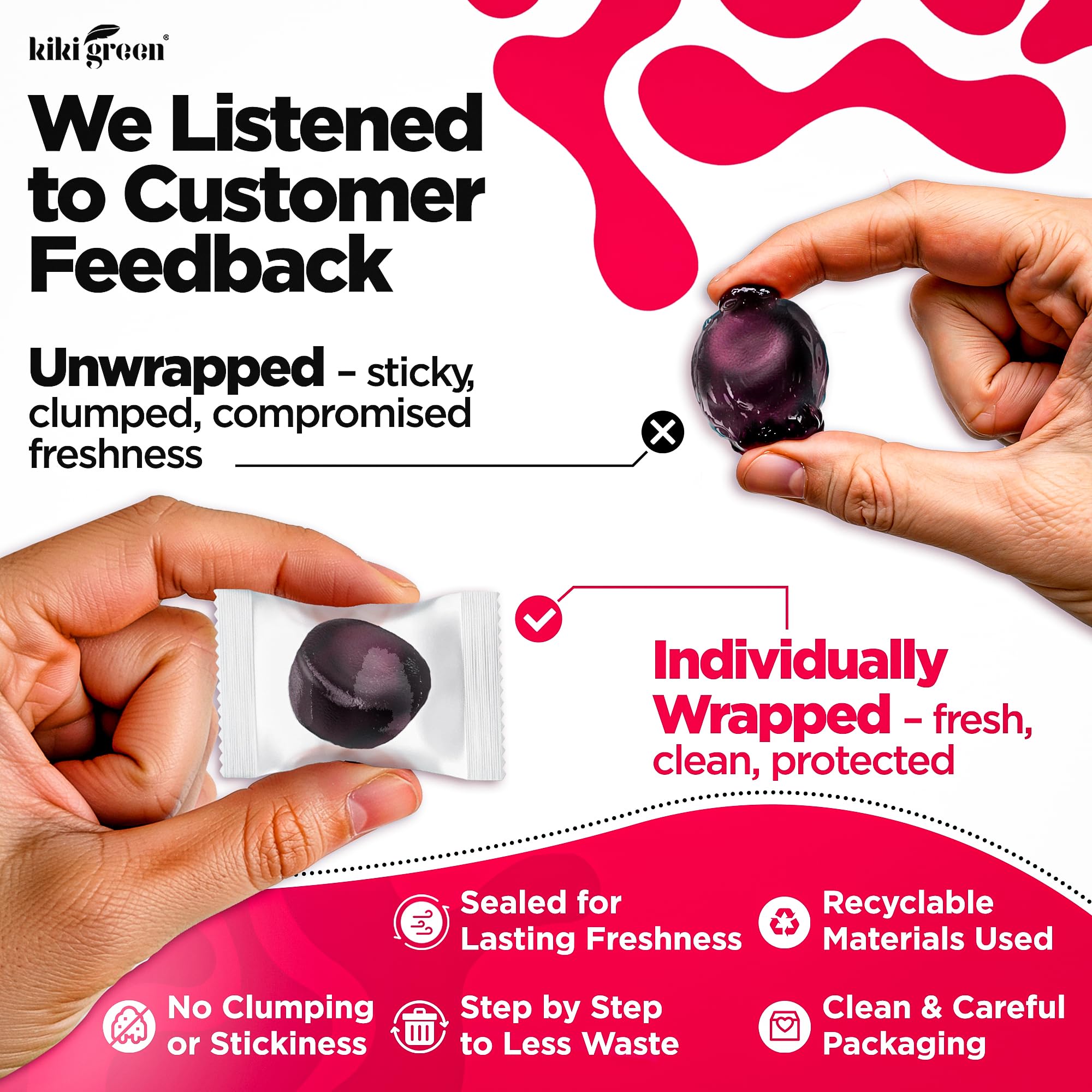 KIKI Green vegan mushroom gummies emphasizing clean, plant-based wellness.
