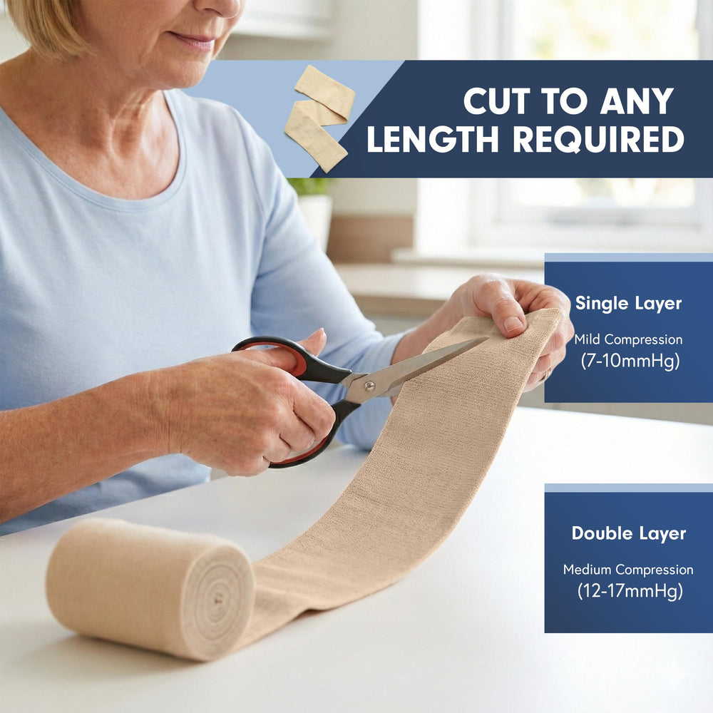 KinGrip tubular bandage used under braces for added comfort and compression