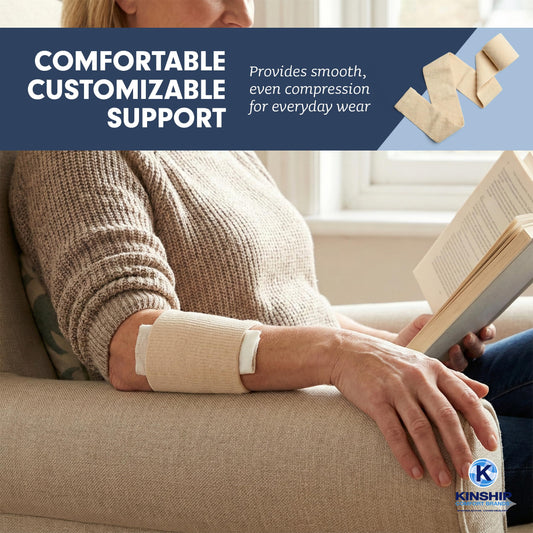 KinGrip tubular bandage covering a wound for clean protection