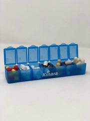Close-up of Kinara Slo Niacin capsules highlighting flush-free release