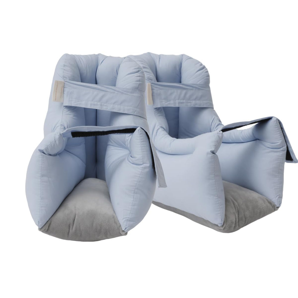 King Mills plus-size heel protectors with full-wrap design for pressure sore relief