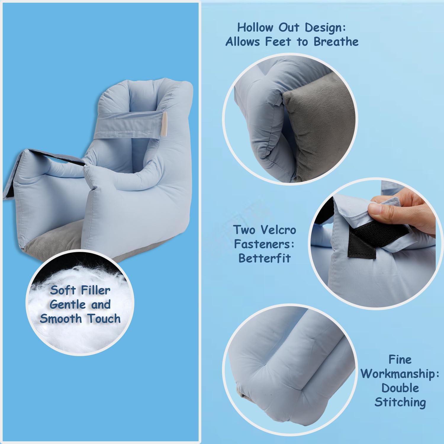 King Mills soft-down heel cushion visible in comfortable padding