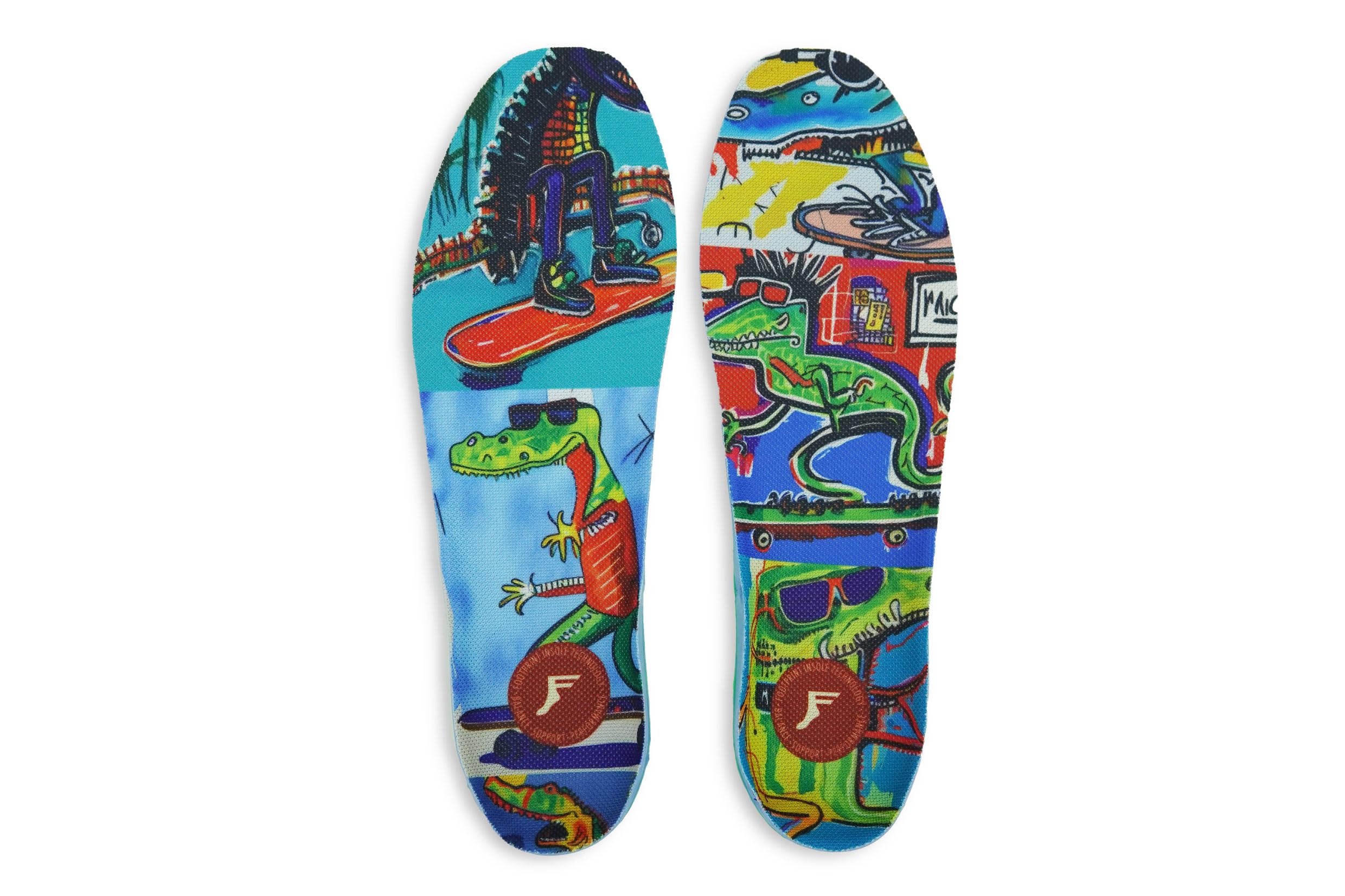 Bottom layer of Kingfoam Elite Pro FP Insoles highlighting shock absorption.