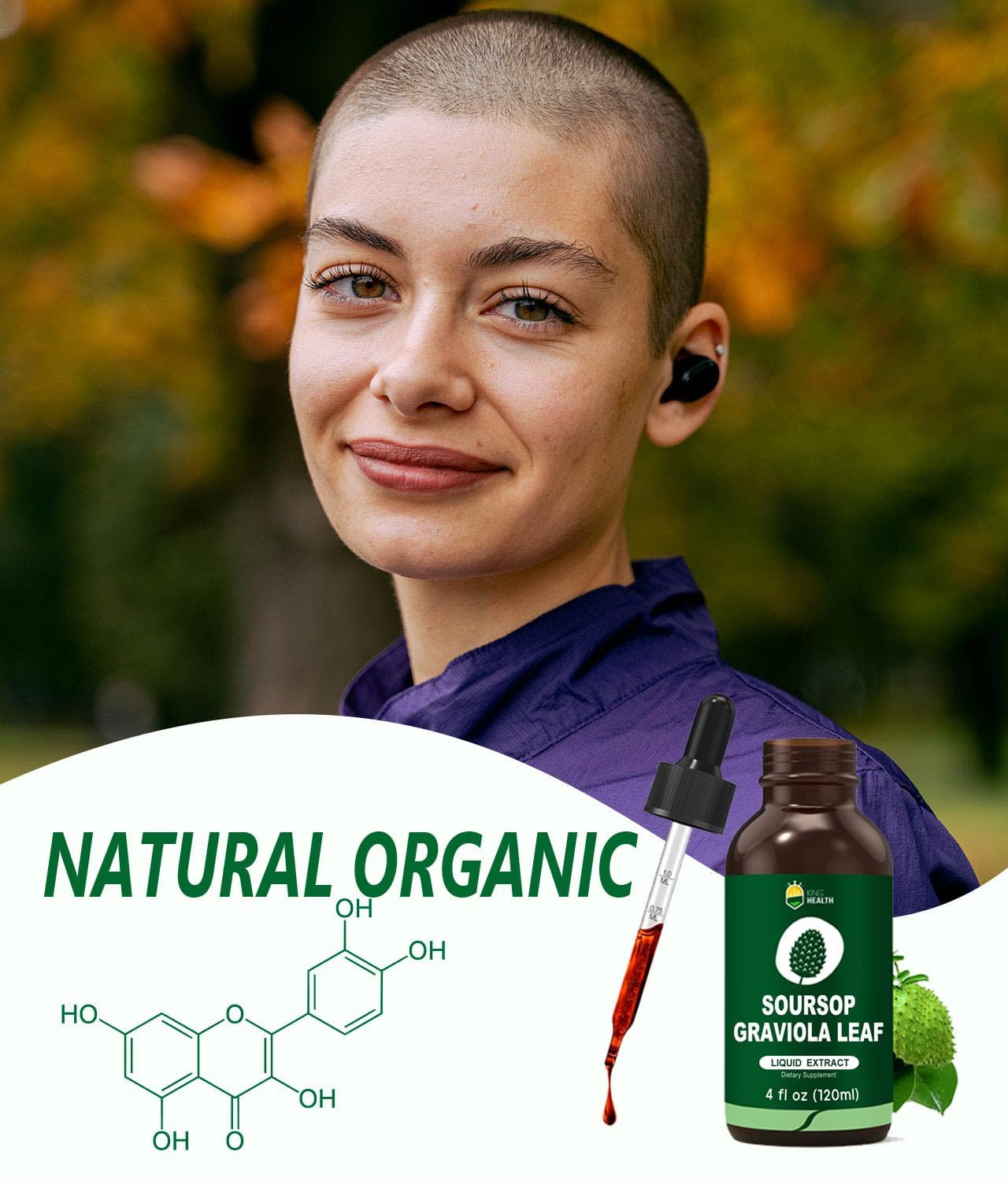 KingHealth drops added to beverage for easy daily ritual.