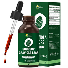 KingHealth Soursop Drops bottle with dropper for convenient daily dosing at home.