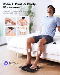 KINGJOY cordless foot massager for therapy at home, work, or travel