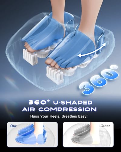 Kingjoy foot massager with adjustable heat promotes restful evenings and relaxation.