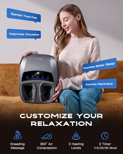 Kingjoy massager rollers close up delivering deep kneading to tired arches.